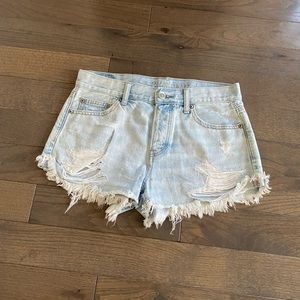 Women’s Distressed Jean Shorts